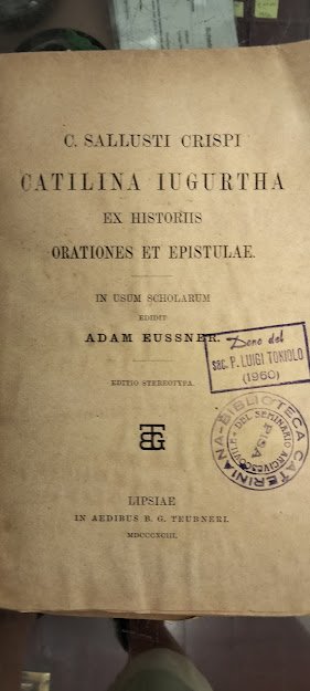 Catilina Iugurtha ex historiis orationes et epistulae (Bibliotheca scriptorum graecorum …