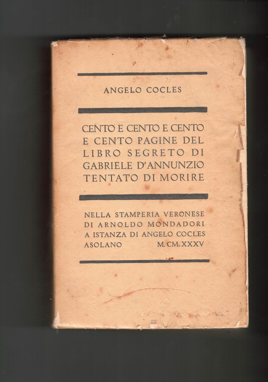 Cento e cento e cento e cento pagine del libro …