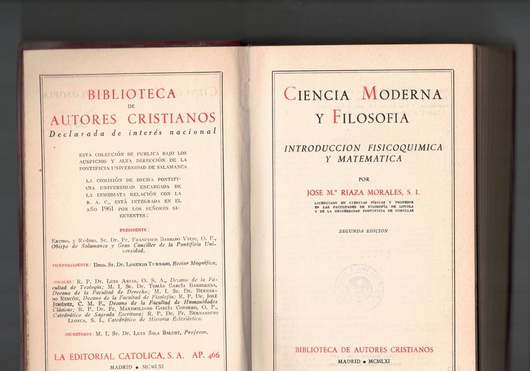 Ciencia moderna y filosofia introduccion fisicoquimica y matematica(spagnolo)