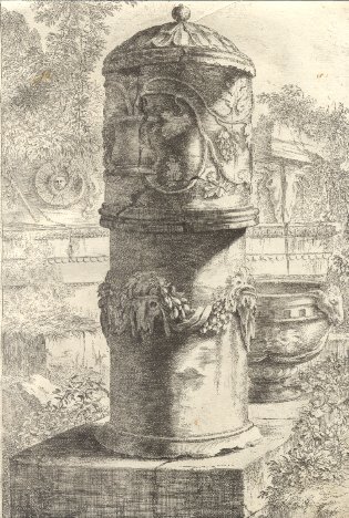 Colonna con vaso.