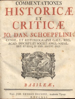 Commentationes historicae et criticae.