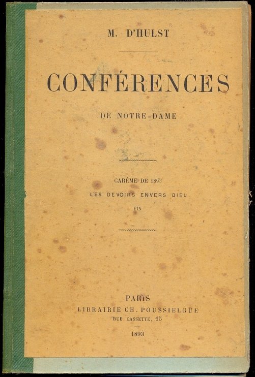 Conferences de Notre Dame. Careme de 1893 les devoirs envers … | Immagine Gallery 2
