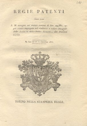 Decreto della Giunta Provvisoria col quale, considerando che ai sensi …