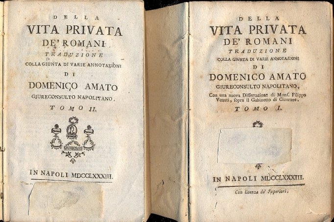 Della vita privata de' romani. Traduzione colla giunta di varie …