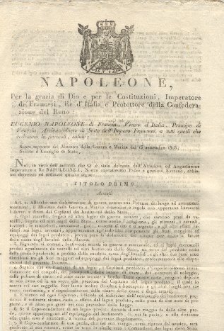 Editto napoleonico che stabilisce gli arresti, la procedura, lo scarico, … | Immagine Gallery 2