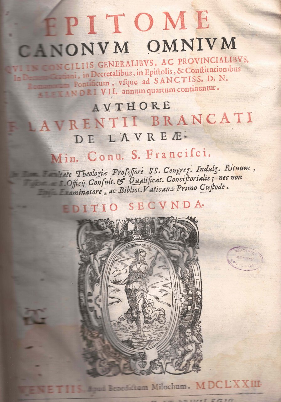 Epitome canonum omnium. Qui in Conciliis Generalibus, ac provincialibus, in … | Immagine principale