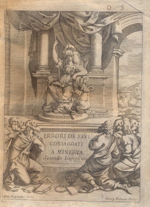 Errori de' Savi consagrati a Minerva . Opera molto utile …