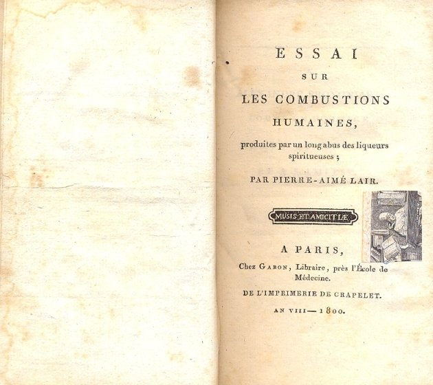 Essai sur les combustion humaines, produites par un long abus …