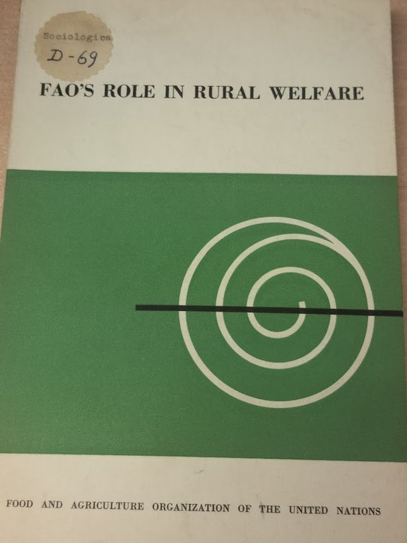 FAO's Role in Rural Welfare.