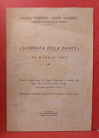 Giornata della Dante - Discorso di Dott. Niccolo Piccini.
