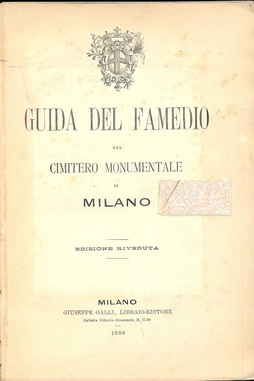 Guida del Famedio nel cimitero monumentale di Milano.