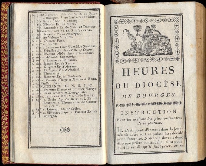 Heures du diocese de Bourges. Nouvelle edition imprimee par les …