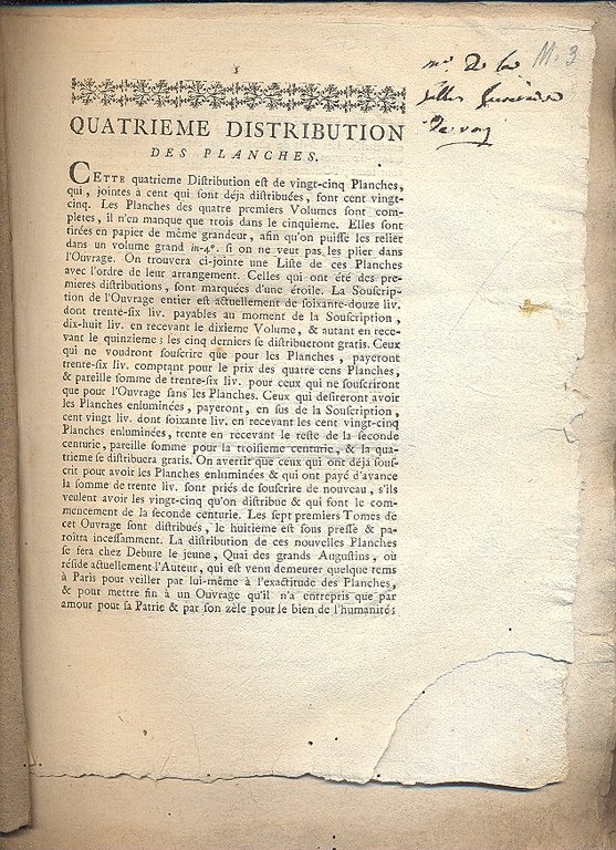 Histoire universelle du regne vegetal,. Distribution des planches du traite …