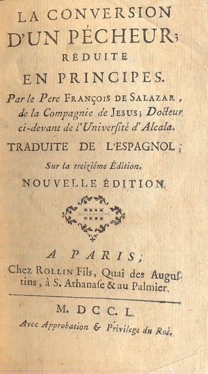 La conversion d' un pecheur.