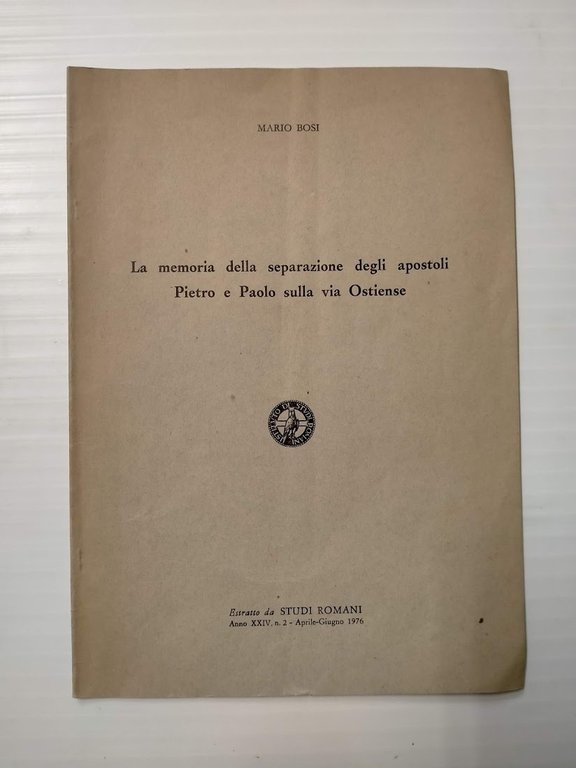 La memoria della separazione degli apostoli Pietro e Paolo sulla …