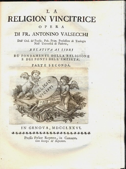 La Religion vincitrice. Opera relativa ai libri de' fondamenti della …