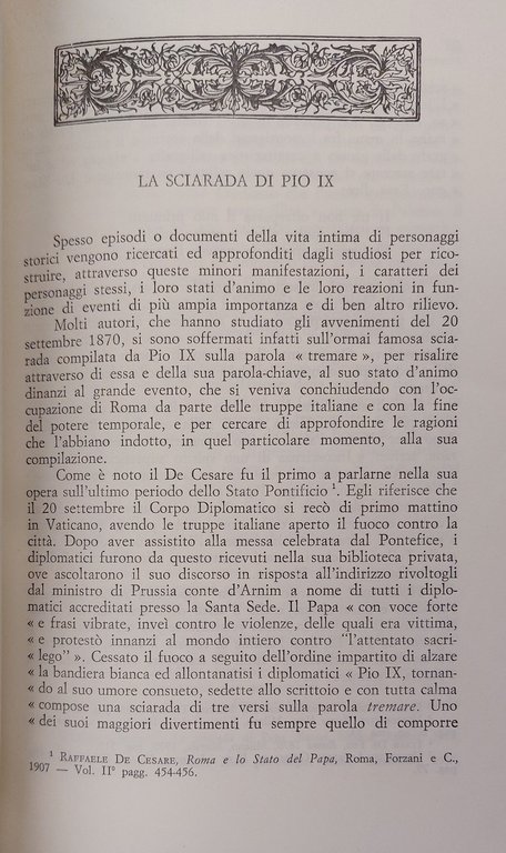 La Sciarada di Pio IX | Immagine Gallery 2
