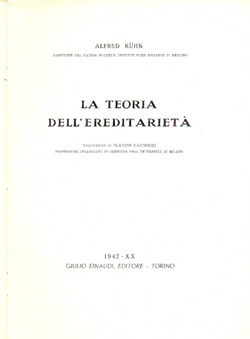 La teoria dell'ereditarietà.