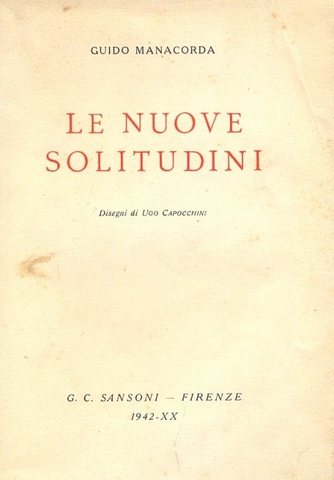 Le nuove solitudini. Acqueforti, momenti musicali, intermezzo, ottocenteschi , notturni. …