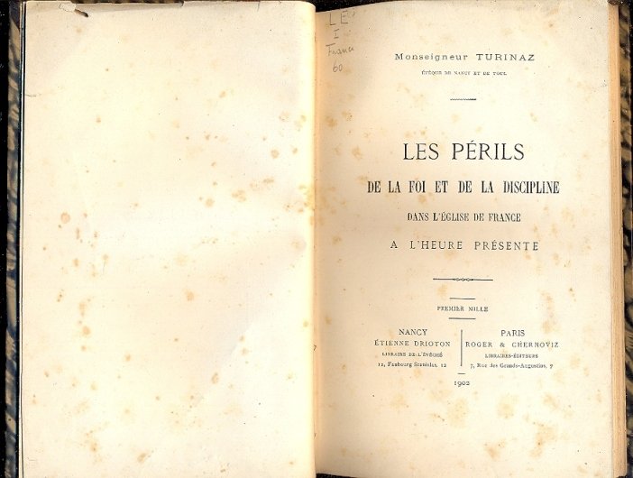 Les Perils de la Foi et de la Discipline dans …