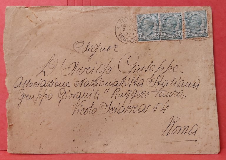 Lettera di dichiarazione riguardo Medaglie mancanti