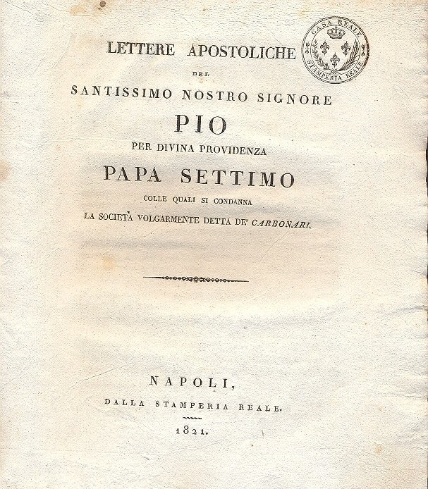 Lettere apostoliche del Santissimo Nostro Signore Pio per Divina Providenza …