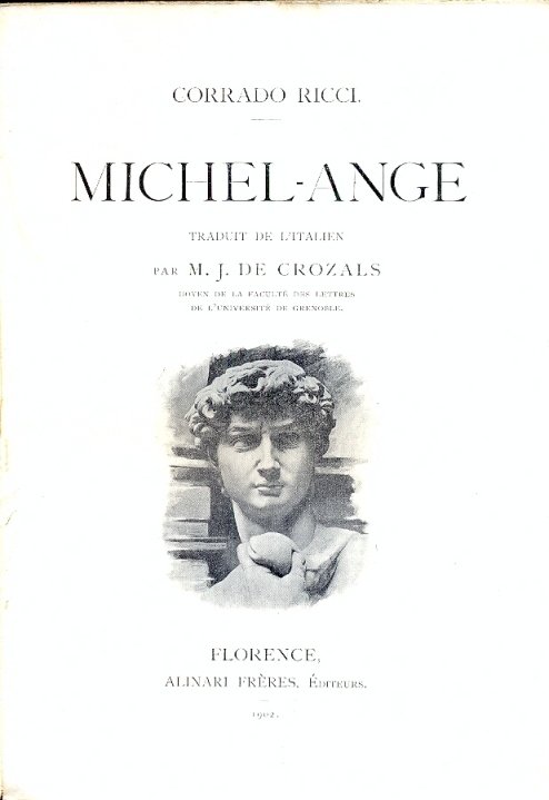 Michelange. Traduit de l'italien par M. J. De Crozals.