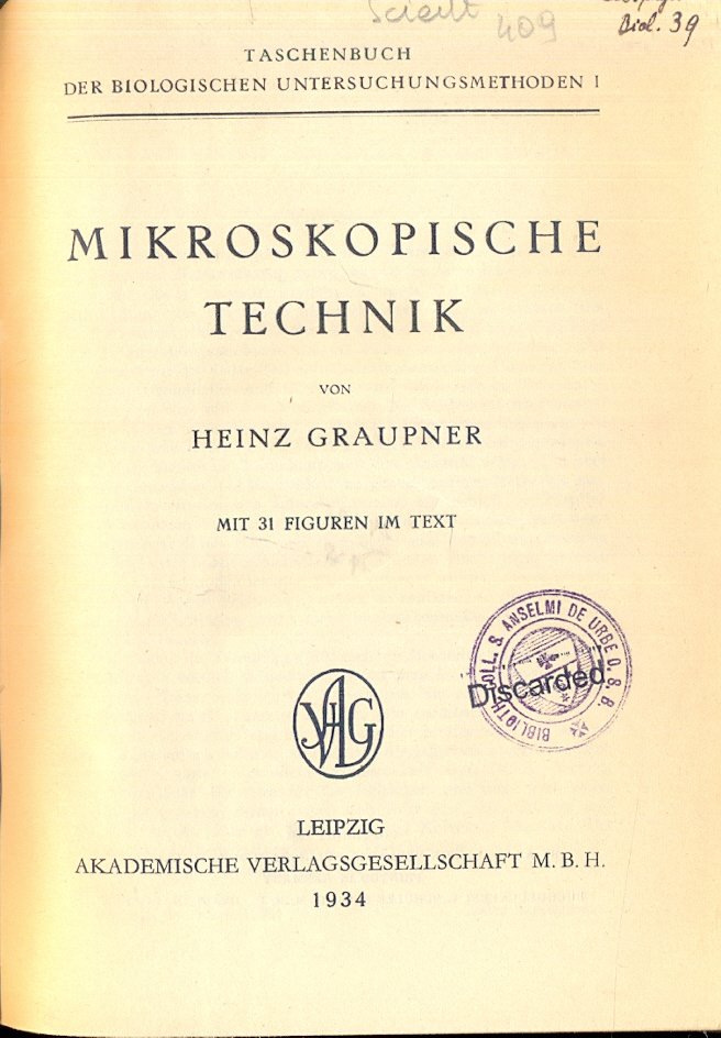 Mikroskopische technik. | Immagine principale