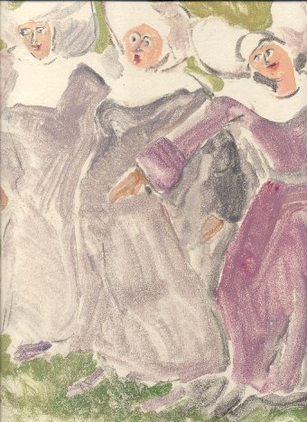 Monache che giocano.