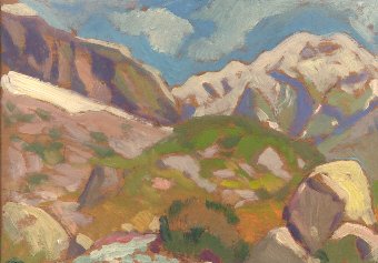 Nevicata sulla cima Val Ferret.