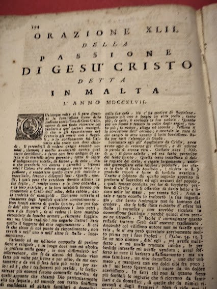 Orazioni Sacre. Divise in due Tomi.