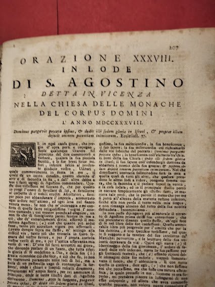 Orazioni Sacre. Divise in due Tomi.