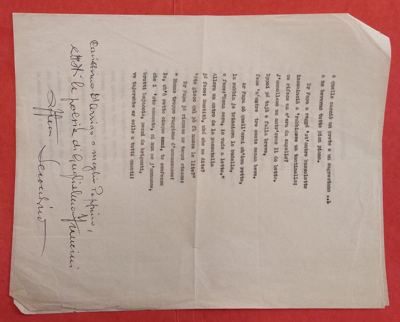 Pio IX e la Passatella - Ricordi storici