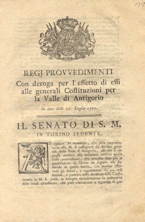 Regj provvedimenti con deroga per l'effetto di essi alle generali …