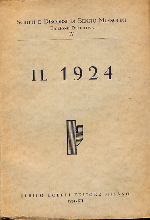 Scritti e discorsi di Benito Mussolini , Edizione definitiva. | Immagine Gallery 2