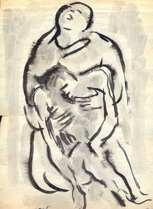 Studio di figura di donna.