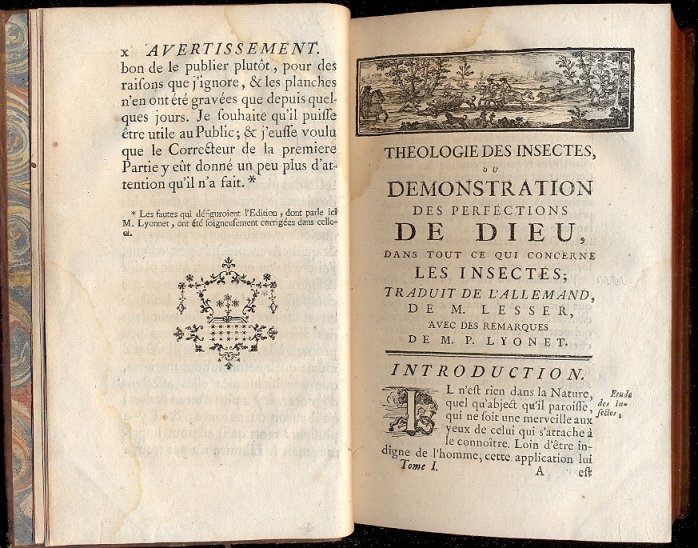 Theologie des insectes, ou demonstration des perfections de Dieu dans …