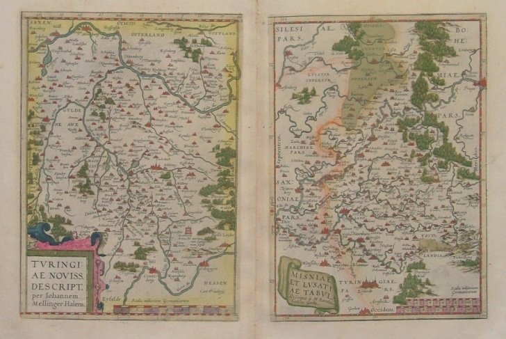Turingiae noviss. descript. per Iohannem Mellinger Halens. Misniae et Lusatiae …