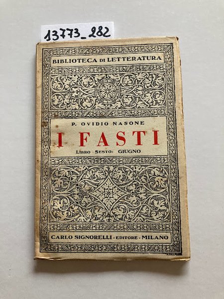 I fasti. Libro secondo: febbraio