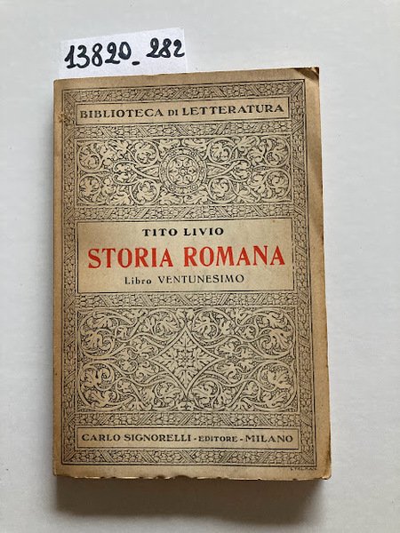 Storia romana. Libro ventunesimo