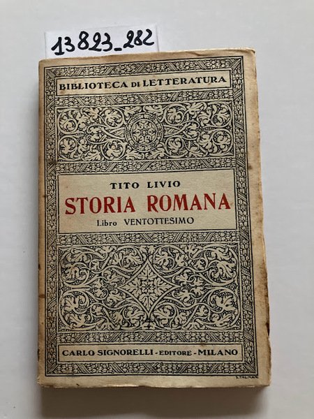 Storia romana. Libro ventottesimo