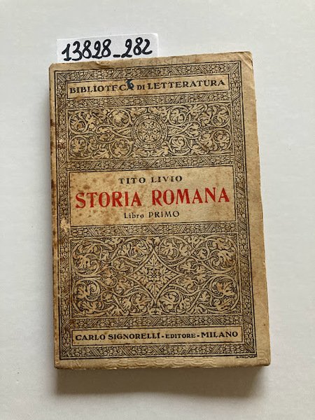 Storia romana. Libro primo