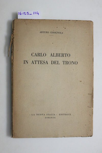 Carlo Alberto in attesa del trono