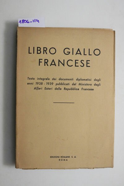 Libro Giallo Francese