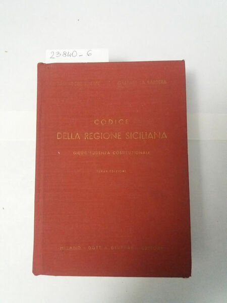 Codice della Regione Siciliana Giurisprudenza cosituzionale