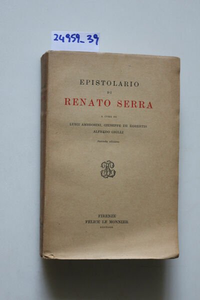 Epistolario di Renato Serra