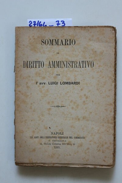 Sommario di diritto amministrativo