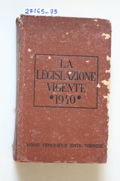 La legislazione vigente