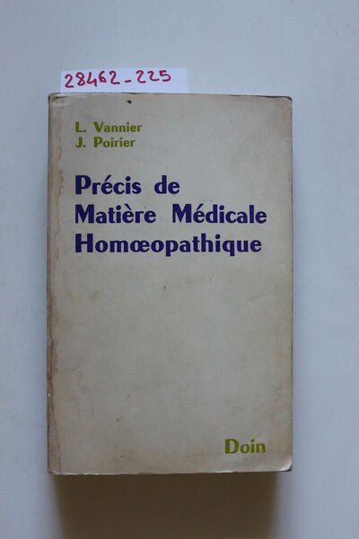 Precis de Matiere Medicale Homoepathique