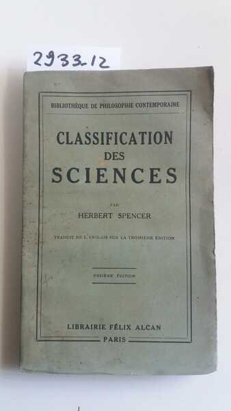 Classification des Sciences